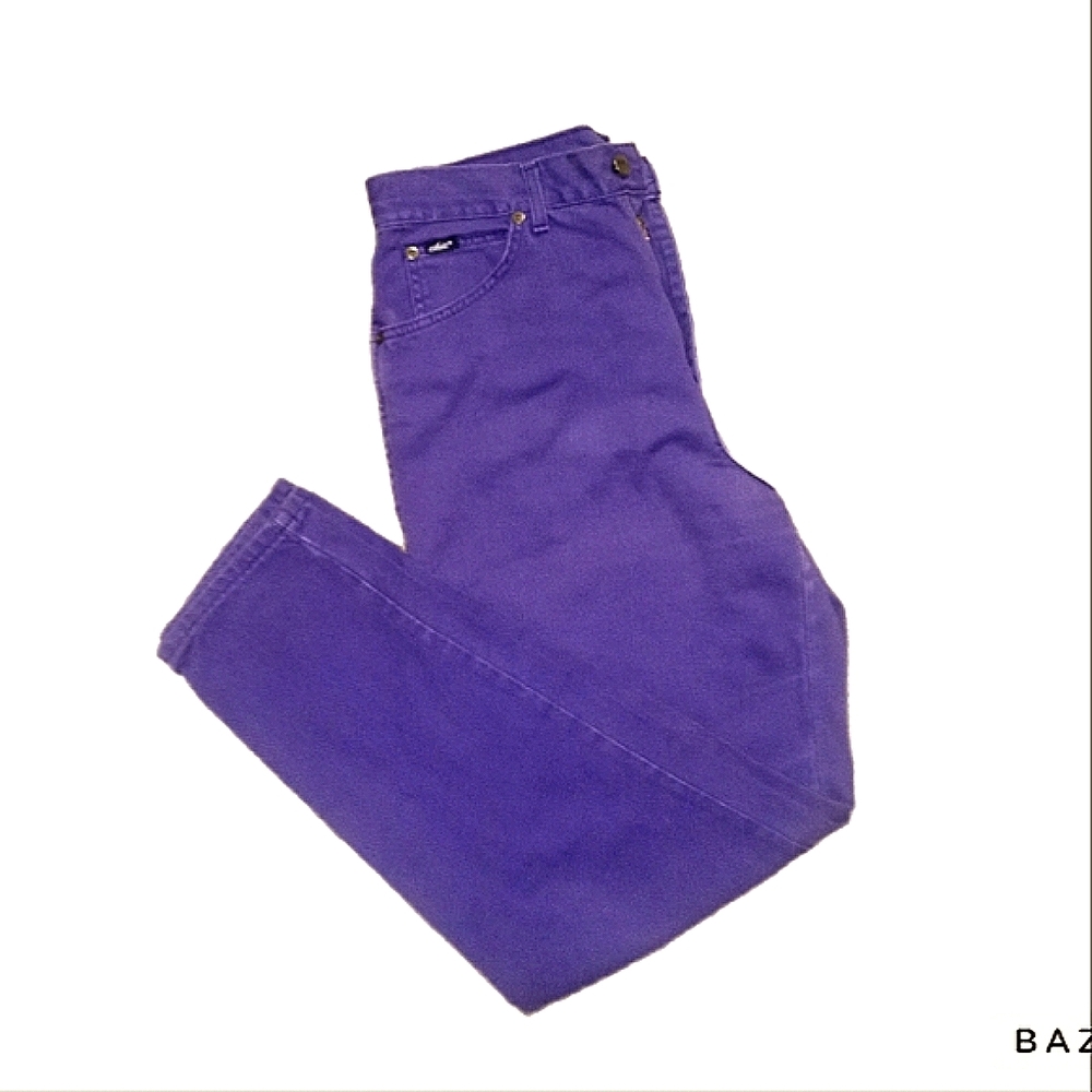 Chic Vintage Purple High Waisted Jeans. Sz. Women 13 Average.